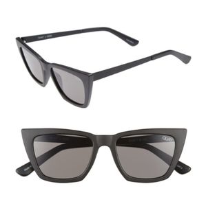 Quay x Desi Don't @ Me sunglasses in Black/Smoke
